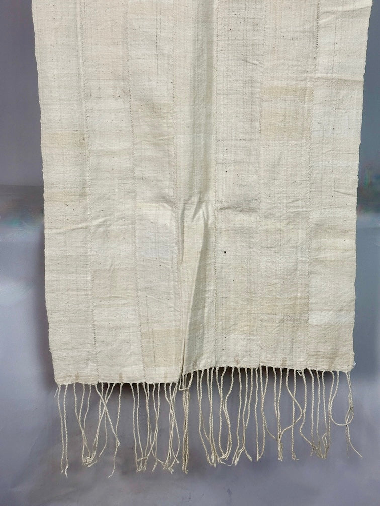 Mossi Homespun Cotton Natural Shawl - Burkina Faso - Niger Bend