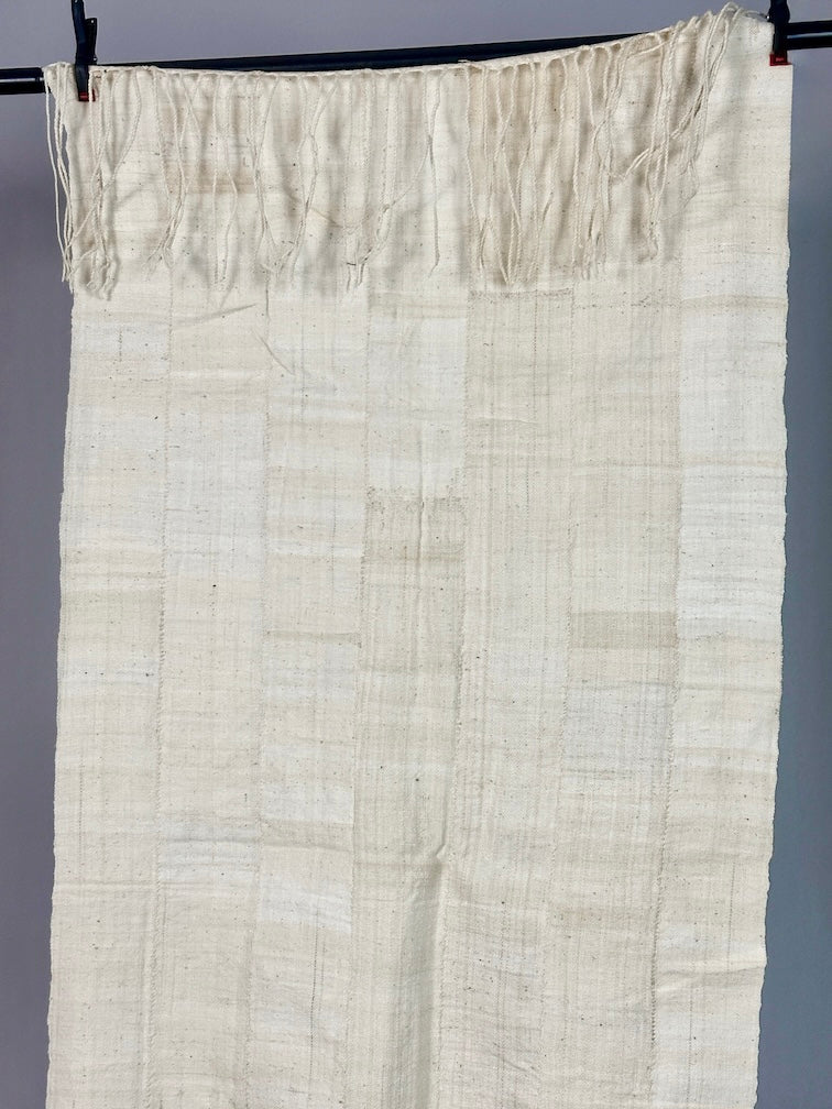 Mossi Homespun Cotton Natural Shawl - Burkina Faso - Niger Bend