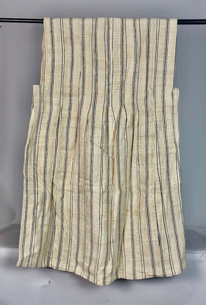 Mossi Homespun Cotton Natural Pleated Sleeveless Dress - Burkina Faso - Niger Bend