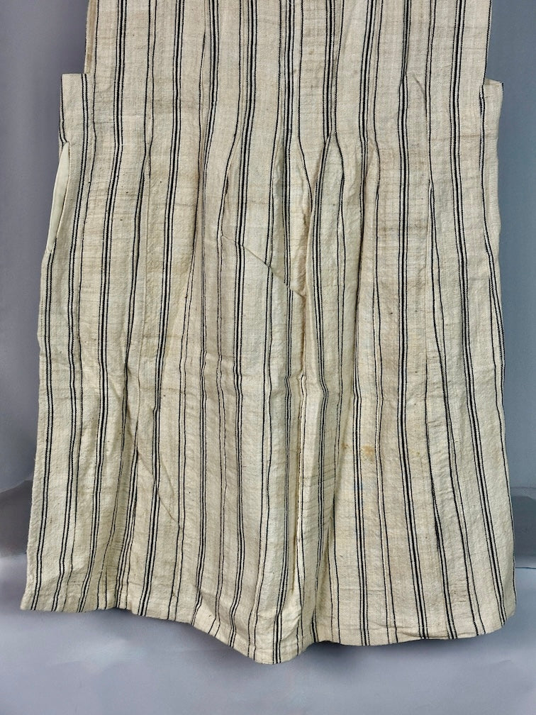 Mossi Homespun Cotton Natural Pleated Sleeveless Dress - Burkina Faso - Niger Bend