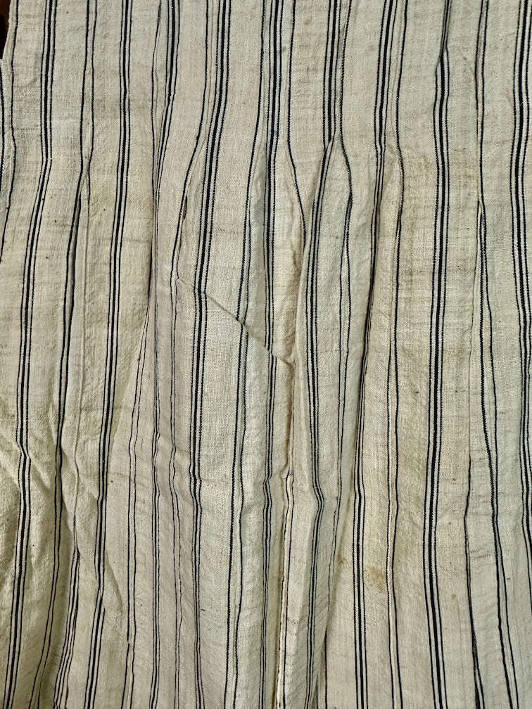Mossi Homespun Cotton Natural Pleated Sleeveless Dress - Burkina Faso - Niger Bend