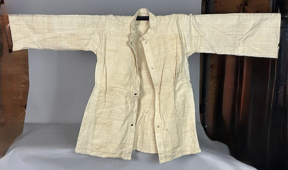 Mossi Homespun Cotton Natural Long Sleeve Jacket - Burkina Faso - Niger Bend