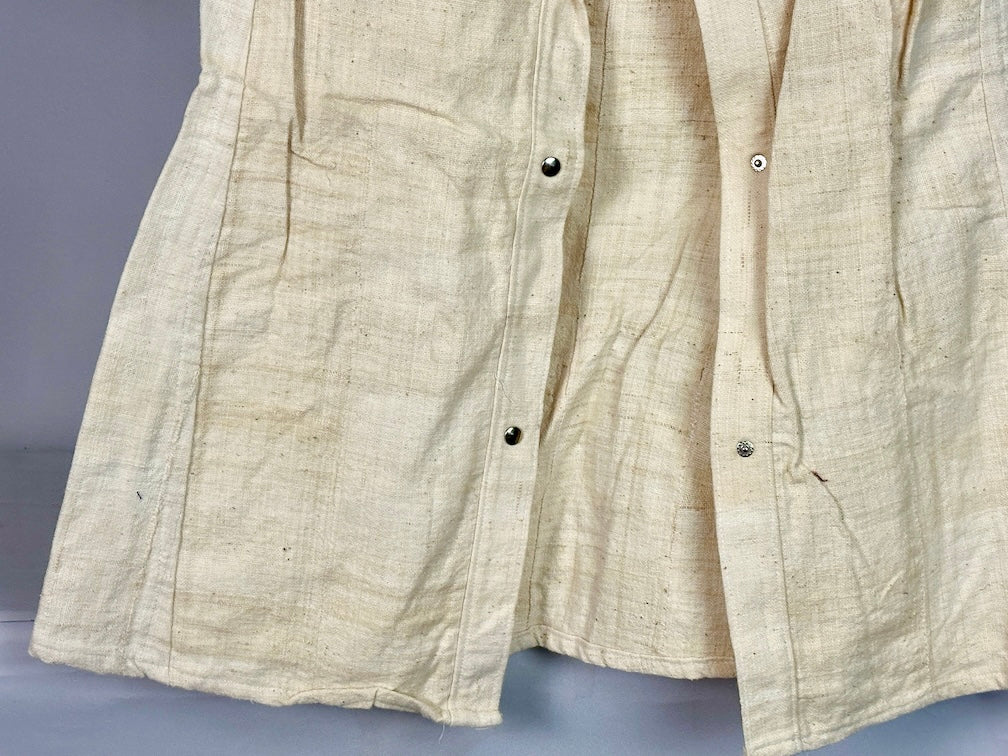 Mossi Homespun Cotton Natural Long Sleeve Jacket - Burkina Faso - Niger Bend