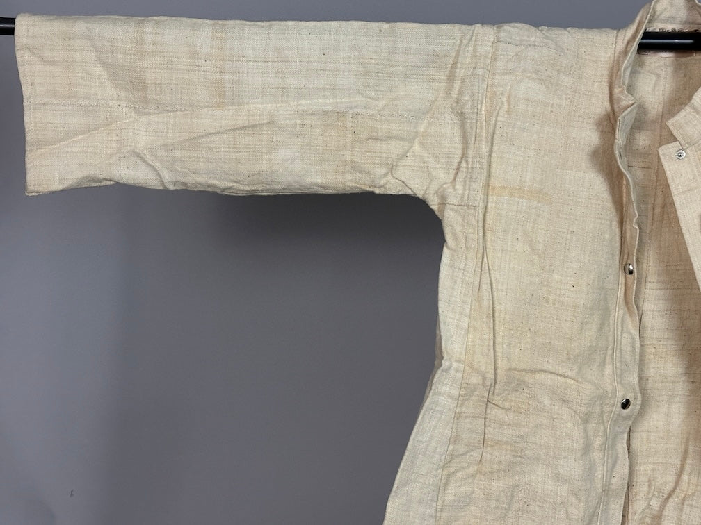 Mossi Homespun Cotton Natural Long Sleeve Jacket - Burkina Faso - Niger Bend