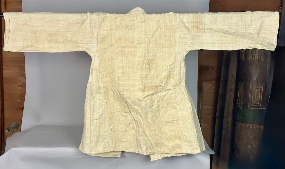 Mossi Homespun Cotton Natural Long Sleeve Jacket - Burkina Faso - Niger Bend