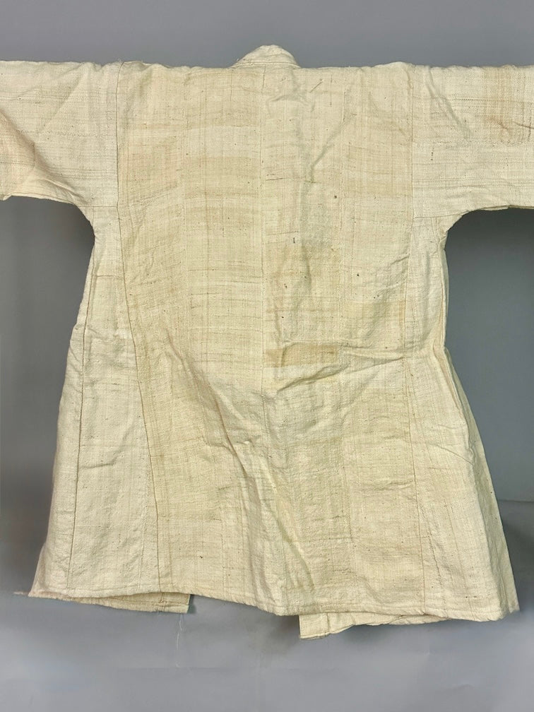 Mossi Homespun Cotton Natural Long Sleeve Jacket - Burkina Faso - Niger Bend