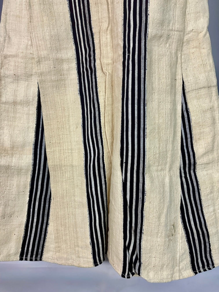Mossi Homespun Cotton Natural Sleeveless Dress - Burkina Faso - Niger Bend