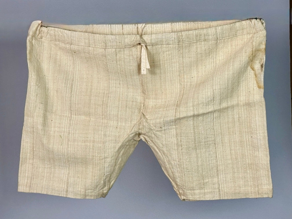 Mossi Homespun Cotton Natural Short Pants - Burkina Faso - Niger Bend