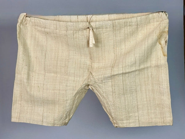 Mossi Homespun Cotton Natural Short Pants - Burkina Faso - Niger Bend