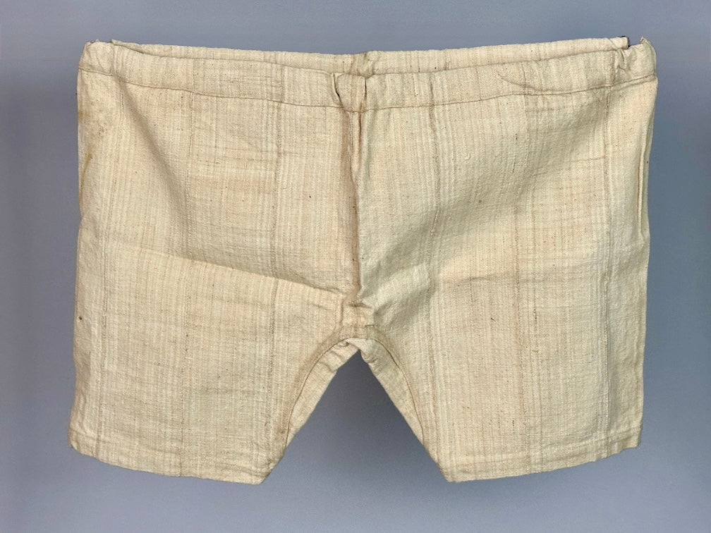 Mossi Homespun Cotton Natural Short Pants - Burkina Faso - Niger Bend