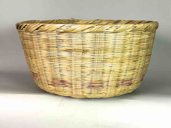 Large Palm Frond Market Basket - El Salvador