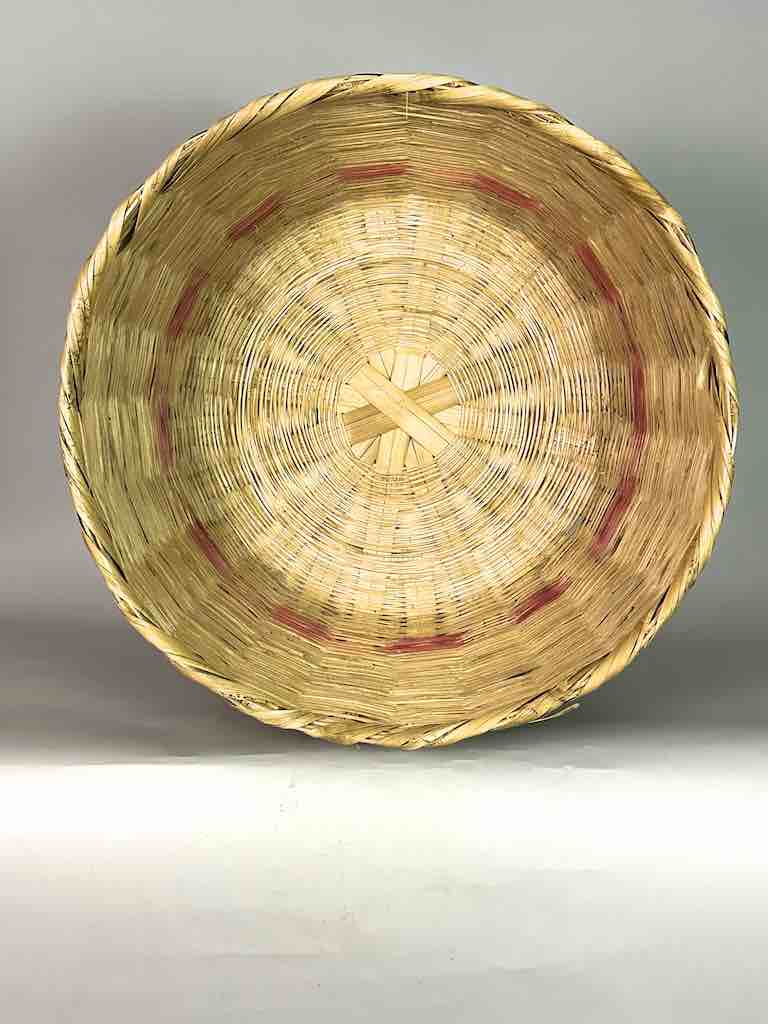 Large Palm Frond Market Basket - El Salvador