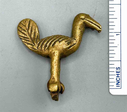 Vintage Small Brass Bird Gold Weight - Ghana