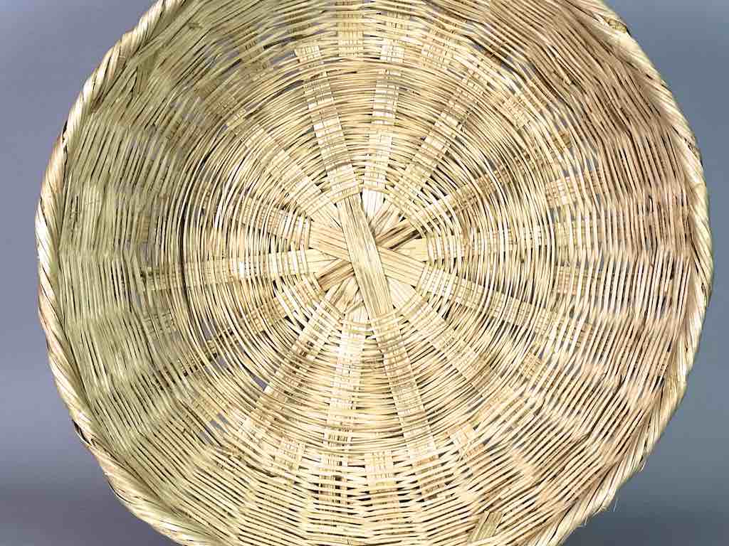 Large Palm Frond Market Basket - El Salvador