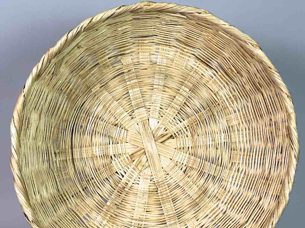 Large Palm Frond Market Basket - El Salvador