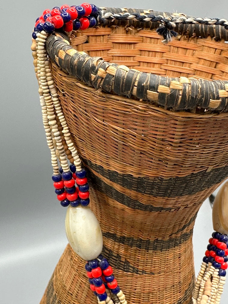 Smallest Excavated Clay Bead/Carnelian, Glass Bead Necklace - Mali