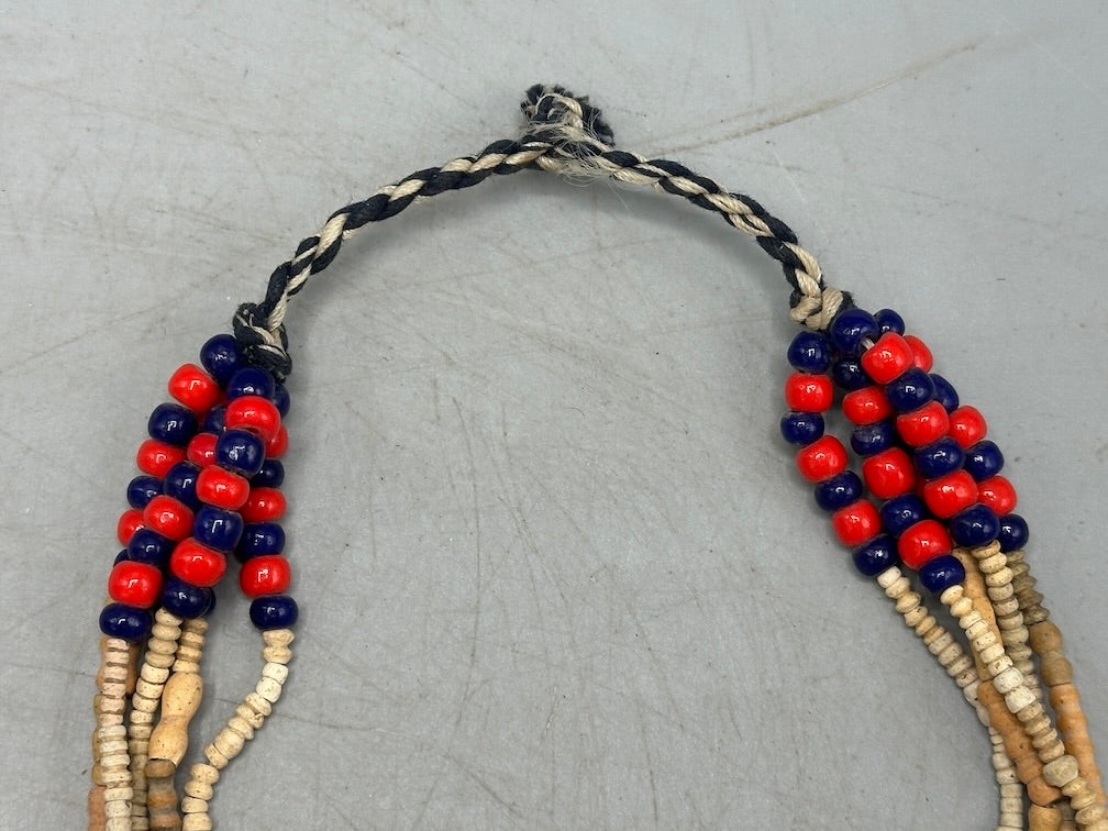 Smallest Excavated Clay Bead/Carnelian, Glass Bead Necklace - Mali