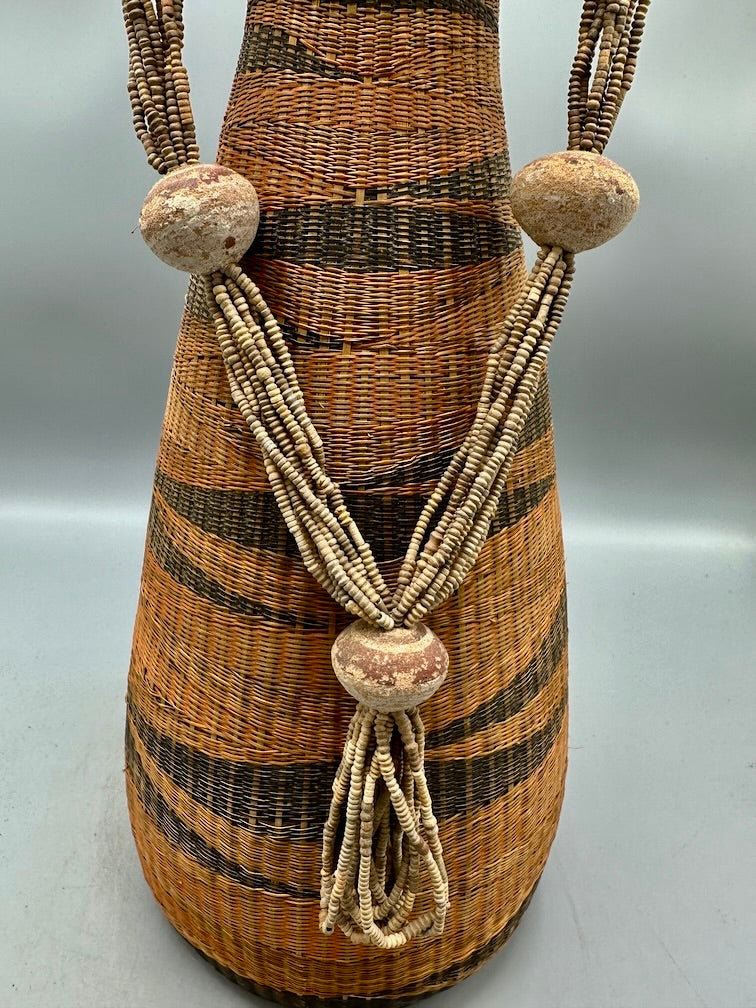 Smallest Excavated Clay Bead, Clay Spindle Whorl, Brass Pendant Necklaces - Mali