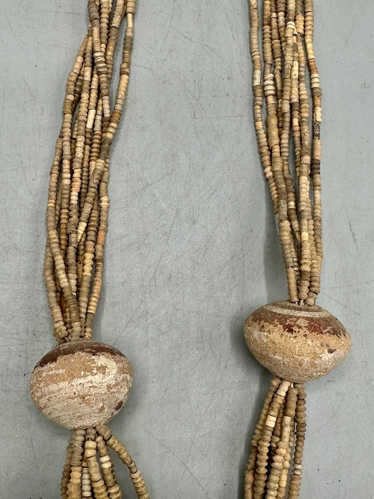 Smallest Excavated Clay Bead, Clay Spindle Whorl, Brass Pendant Necklaces - Mali