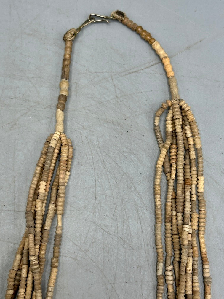 Smallest Excavated Clay Bead, Clay Spindle Whorl, Brass Pendant Necklaces - Mali