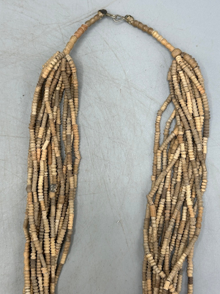 Smallest Excavated Clay Bead, Clay Spindle Whorl, Brass Pendant Necklaces - Mali