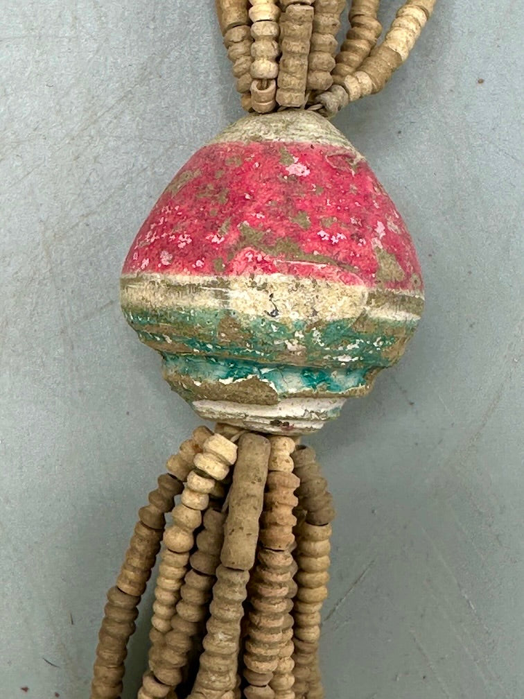 Smallest Excavated Clay Bead, Clay Spindle Whorl, Brass Pendant Necklaces - Mali