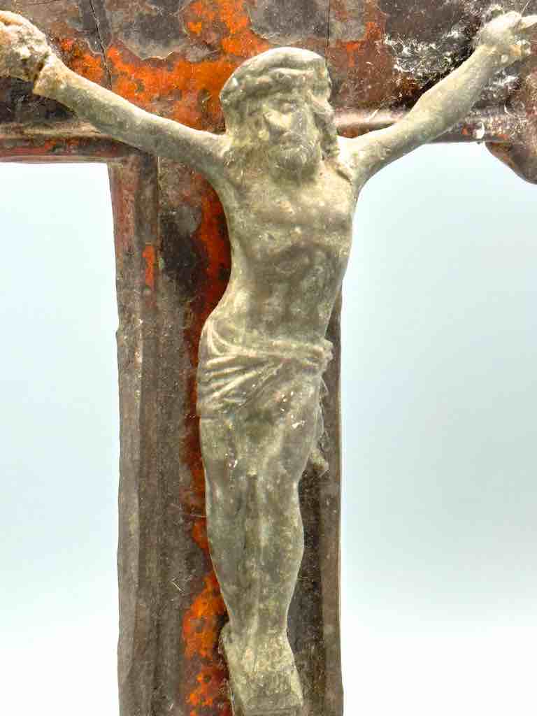 Unique Small Antique French-Vietnamese Catholic Crucifix