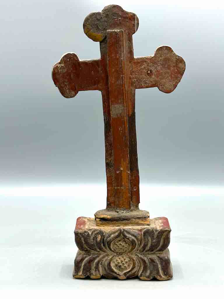 Unique Small Antique French-Vietnamese Catholic Crucifix