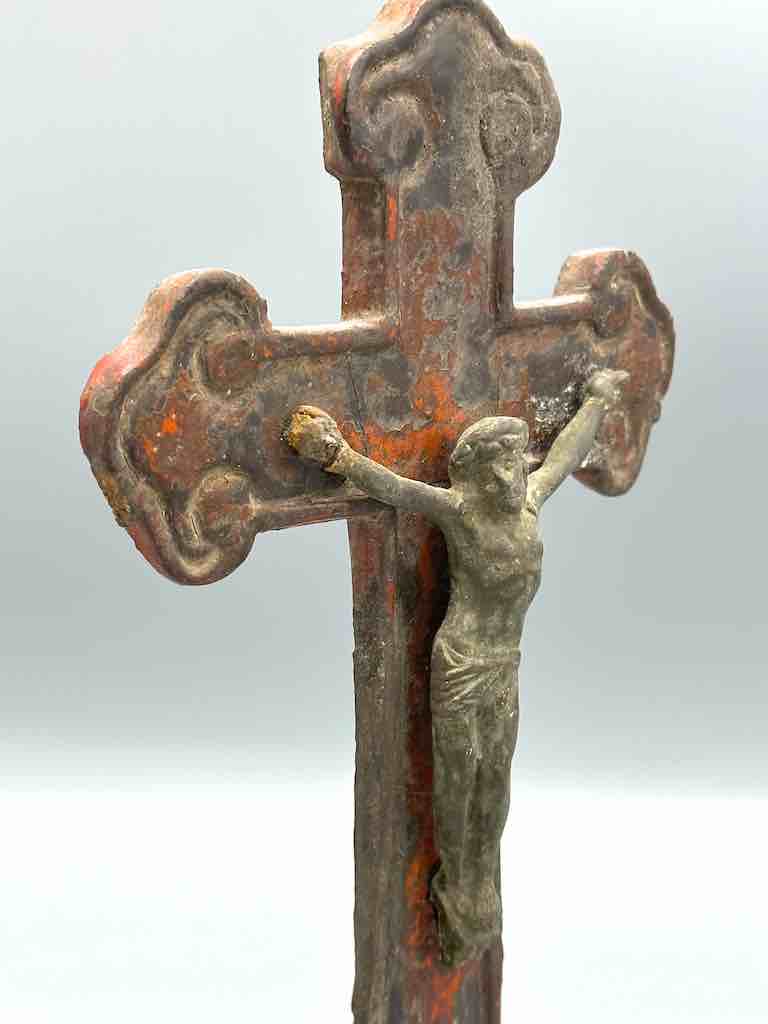 Unique Small Antique French-Vietnamese Catholic Crucifix