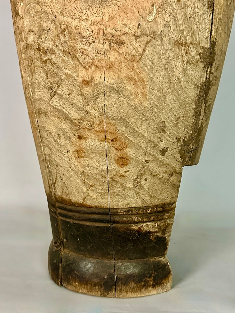 Vintage Hand-Carved African Ashanti Drum - Ghana