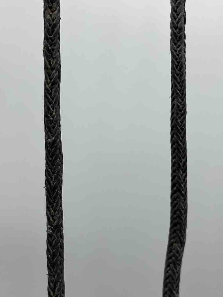 Heavy Muliple Very Fine Leather Strand Braided Necklace Component  - Niger