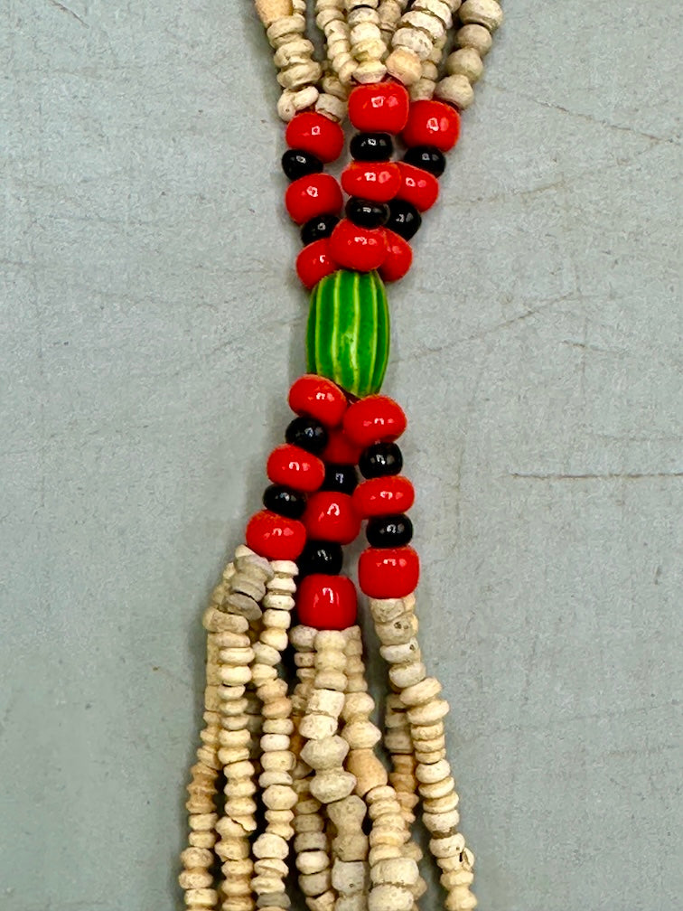 Smallest Excavated Clay Bead/Carnelian, Glass Bead Necklace - Mali