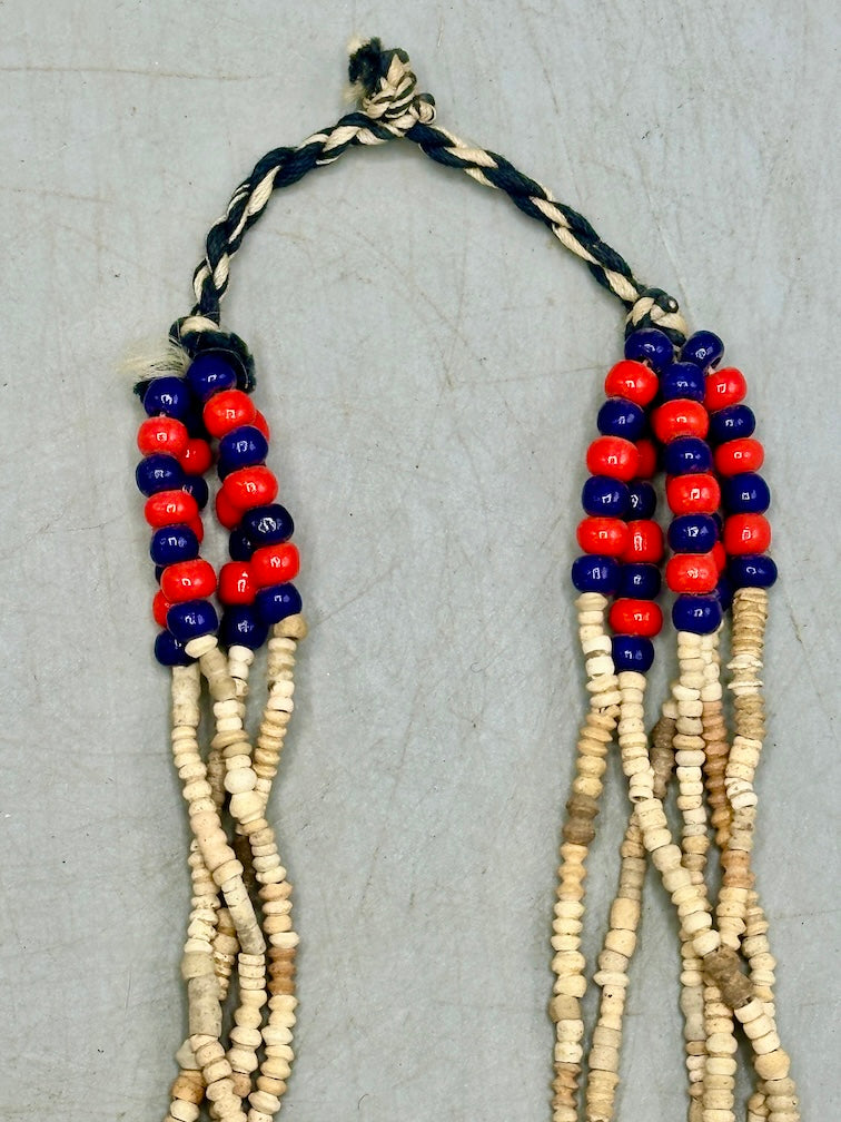 Smallest Excavated Clay Bead/Carnelian, Glass Bead Necklace - Mali