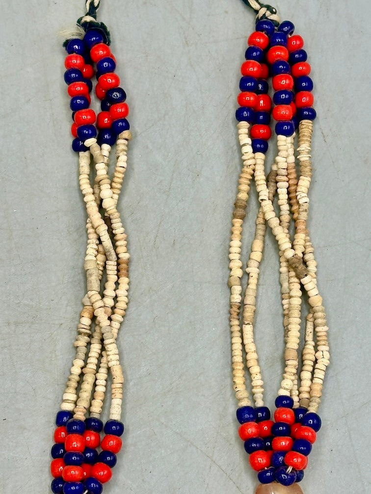 Smallest Excavated Clay Bead/Carnelian, Glass Bead Necklace - Mali