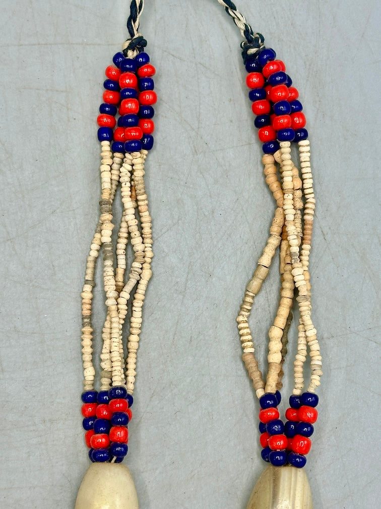 Smallest Excavated Clay Bead/Carnelian, Glass Bead Necklace - Mali