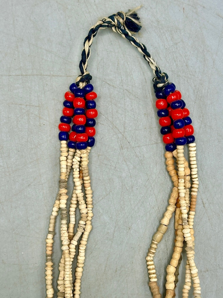 Smallest Excavated Clay Bead/Carnelian, Glass Bead Necklace - Mali
