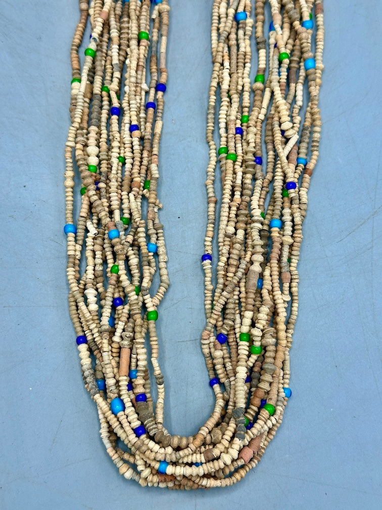Smallest Excavated Clay Bead, Tiny Glass Bead Necklaces - Mali