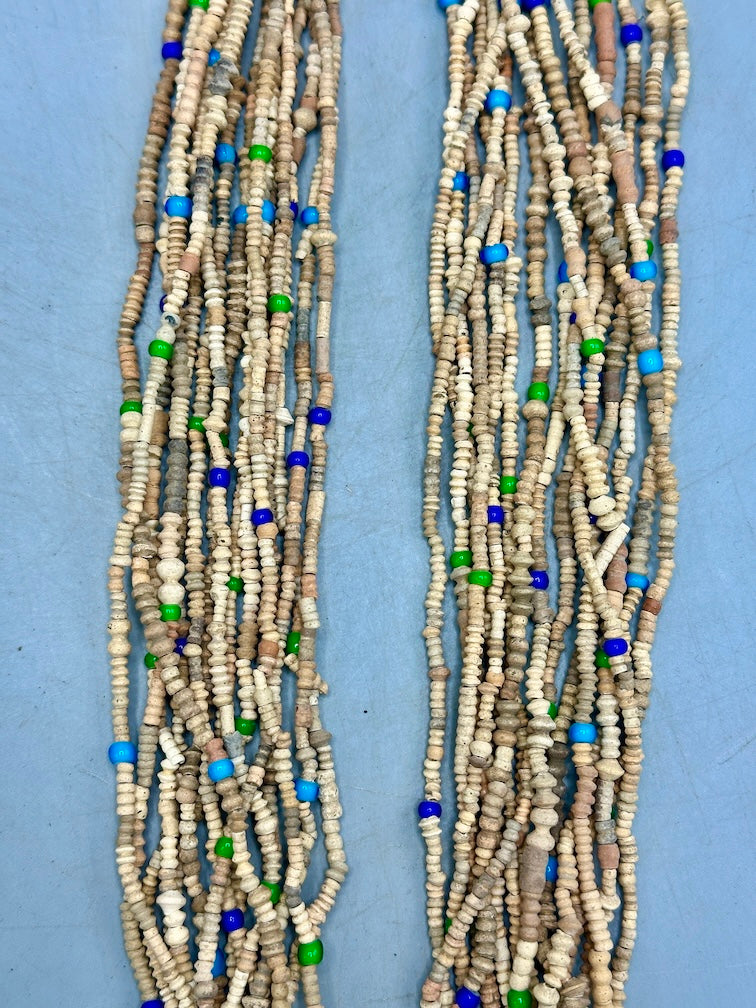 Smallest Excavated Clay Bead, Tiny Glass Bead Necklaces - Mali