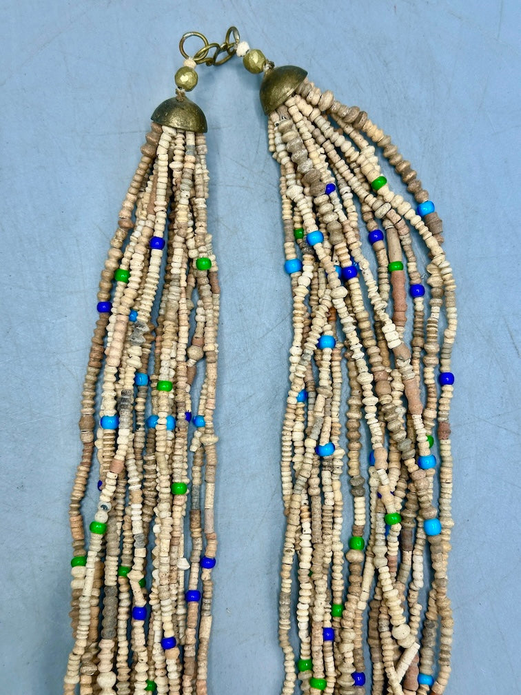 Smallest Excavated Clay Bead, Tiny Glass Bead Necklaces - Mali