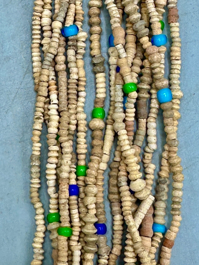 Smallest Excavated Clay Bead, Tiny Glass Bead Necklaces - Mali
