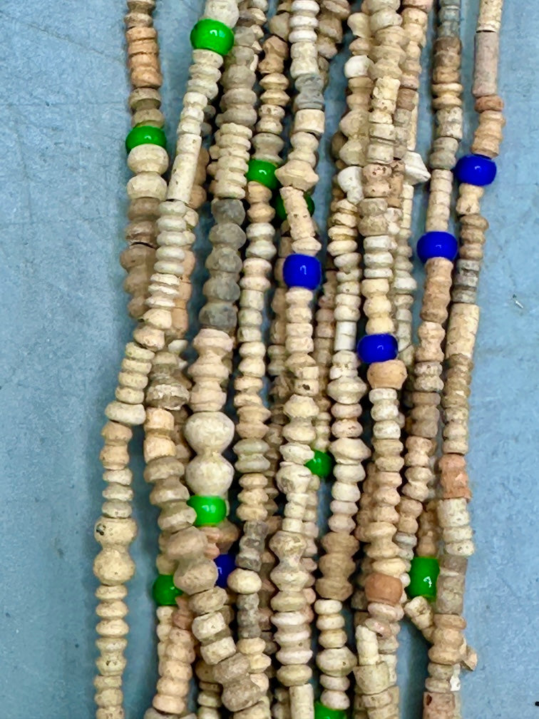 Smallest Excavated Clay Bead, Tiny Glass Bead Necklaces - Mali
