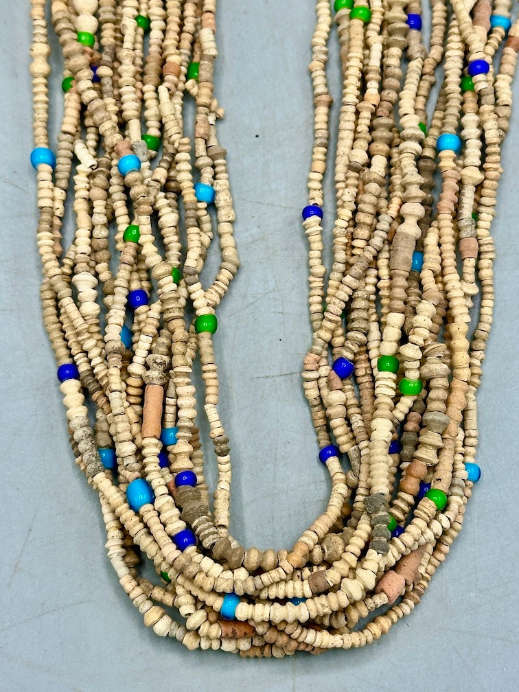 Smallest Excavated Clay Bead, Tiny Glass Bead Necklaces - Mali