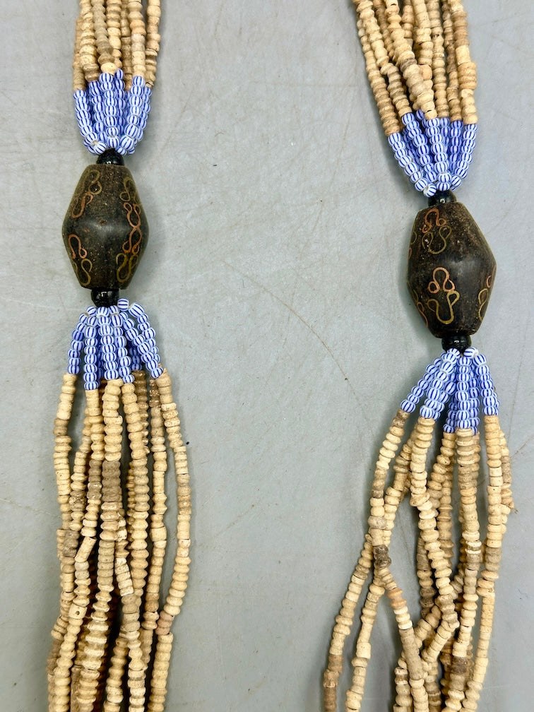 Smallest Excavated Clay Bead, Tiny Glass Bead Necklaces - Mali