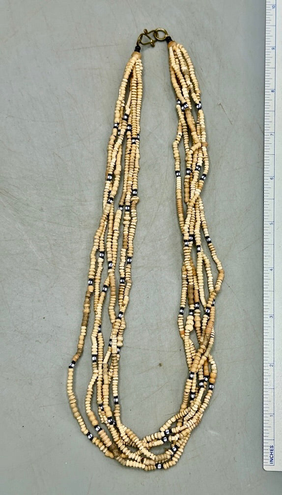 Smallest Excavated Clay Bead, Tiny Glass Bead Necklaces - Mali