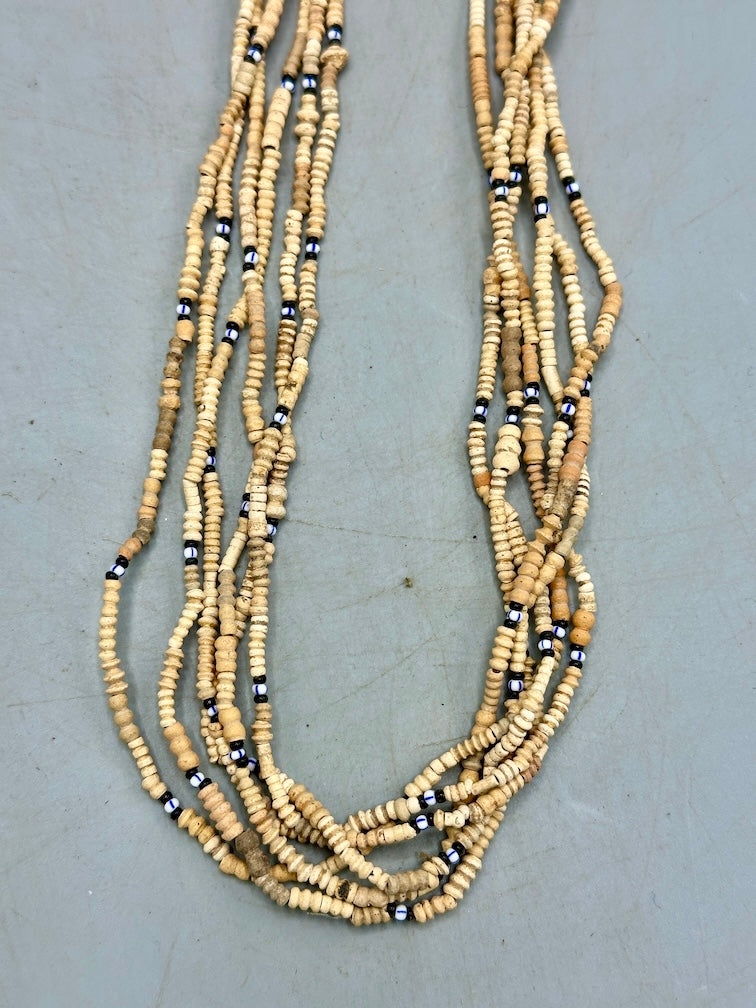 Smallest Excavated Clay Bead, Tiny Glass Bead Necklaces - Mali