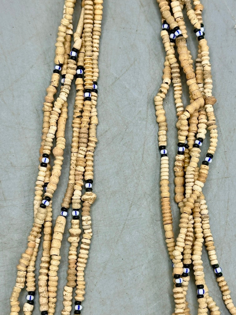 Smallest Excavated Clay Bead, Tiny Glass Bead Necklaces - Mali