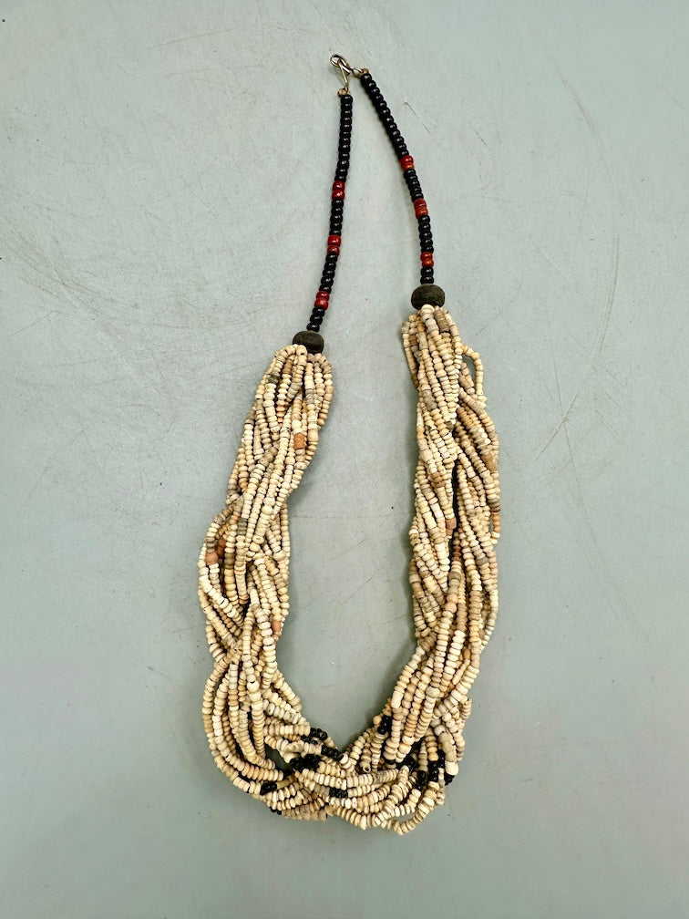 Smallest Excavated Clay Bead, Tiny Glass Bead Necklaces - Mali