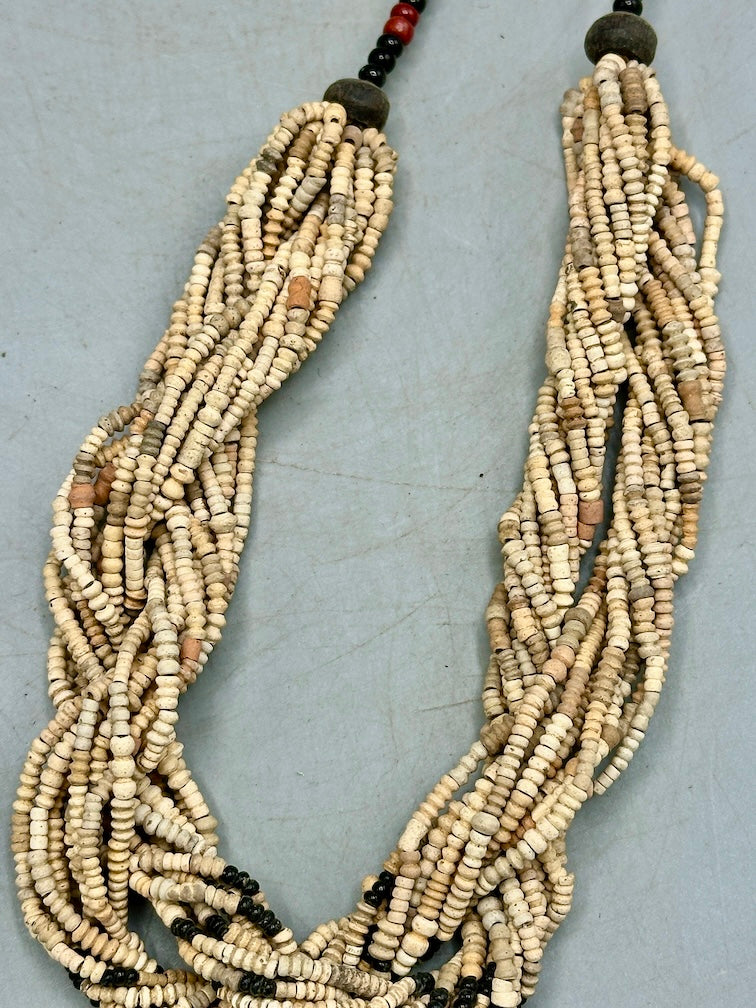 Smallest Excavated Clay Bead, Tiny Glass Bead Necklaces - Mali