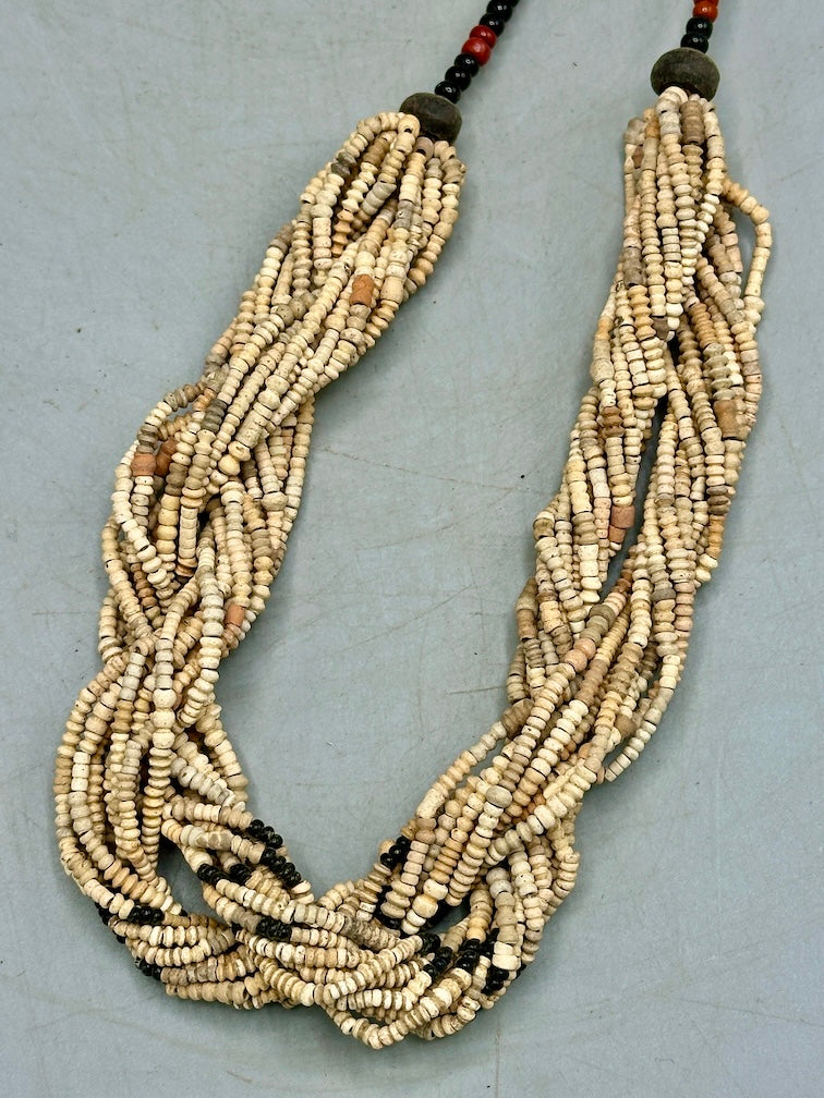 Smallest Excavated Clay Bead, Tiny Glass Bead Necklaces - Mali