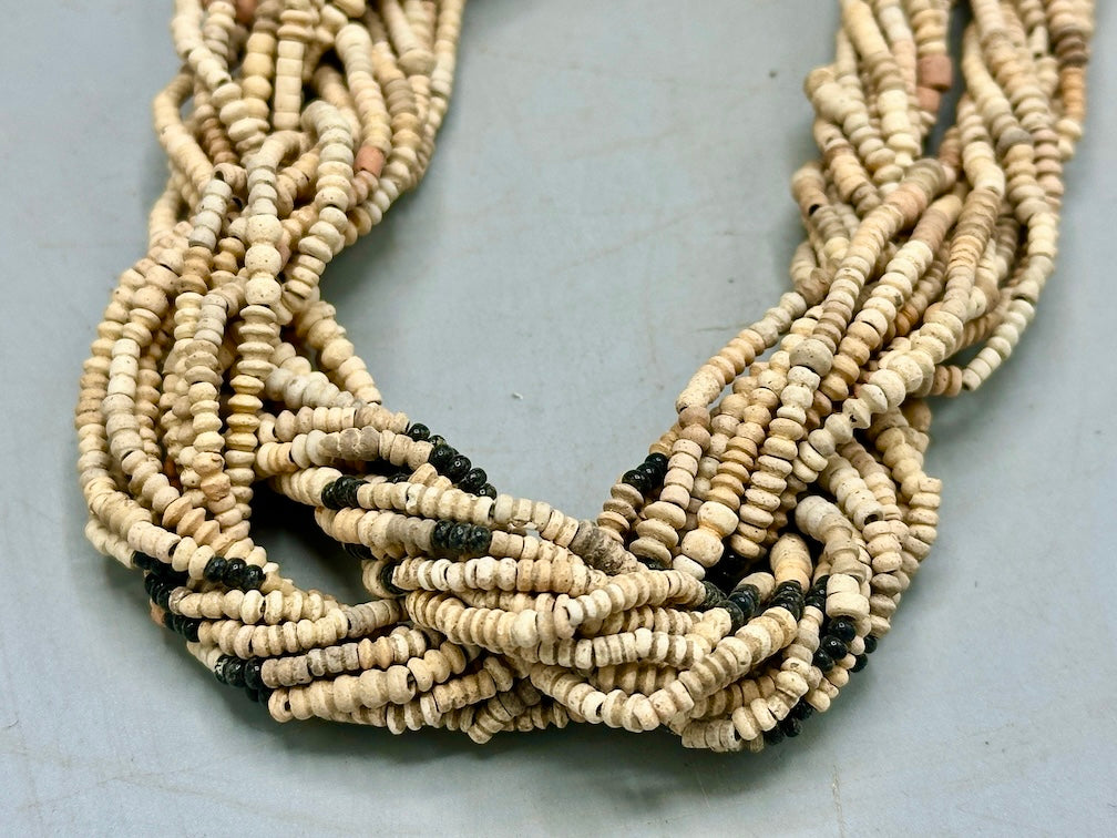 Smallest Excavated Clay Bead, Tiny Glass Bead Necklaces - Mali